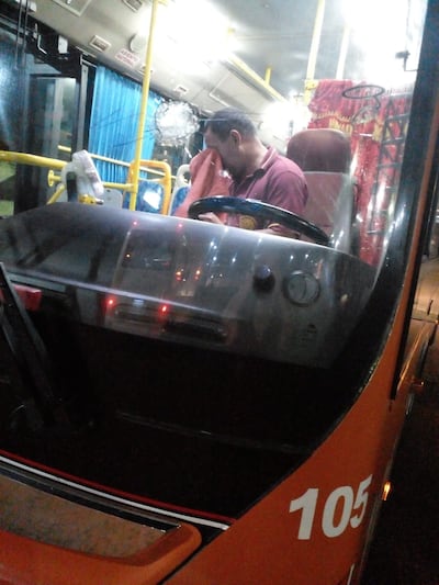 Rompieron el parabrisas de un ómnibus de la empresa de Transporte Ñanduti S.R.L