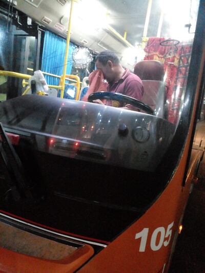 Rompieron el parabrisas de un ómnibus de la empresa de Transporte Ñanduti S.R.L