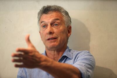Mauricio Macri, expresidente de Argentina.