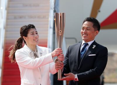 La llama olímpica llegó a Japón para los Juegos Olímpicos de Tokyo 2020.