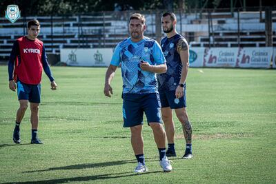 En la imagen del entrenamiento albiceleste, del 10 de febrero, ya se pueden observar las condiciones del terreno.