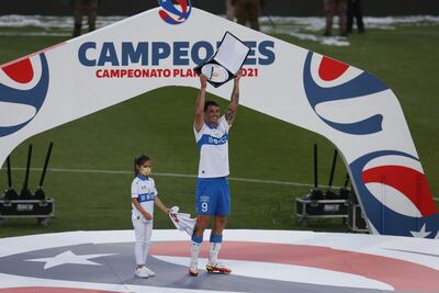 Fernando Zampedri, campeón con la Universidad Católica.