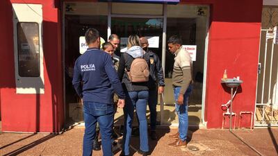 La cajera del local fue detenida durante el allanamiento.