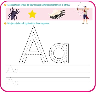 Repasamos la letra A
