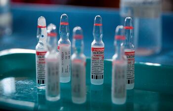 Dosis de la vacuna anti-covid rusa Sputnik V.