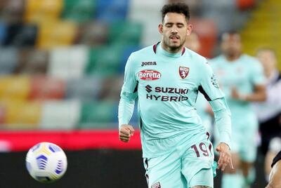 Antonio Sanabria, en el cotejo ante Udinese.