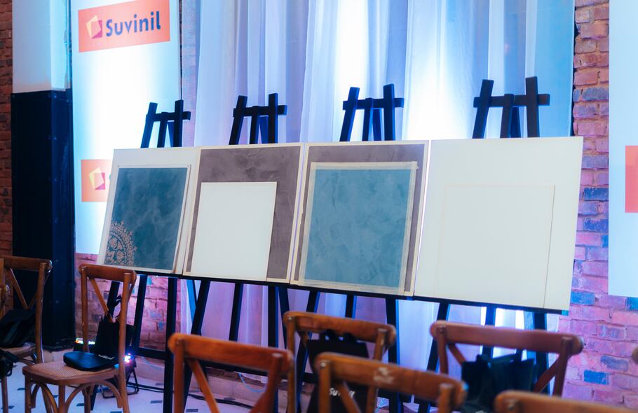 Los distintos colores fueron exhibidos durante el encuentro.