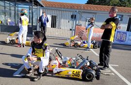 El joven piloto compatriota Alberto Benítez Bejarano logró ingresar por primera vez a la gran final del FIA Karting Academy Trophy.