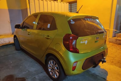 El automóvil fue requisado comoj evidencia, ya que contaba con orden de secuestro.