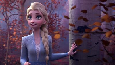 La reina Elsa (Idina Menzel) en "Frozen II".
