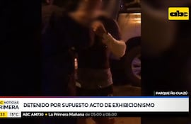 Un hombre detenido por supuesto acto de exhibicionismo en el Parque Ñu Guasu