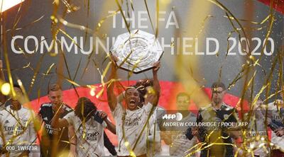 Festejo del Arsenal tras conseguir derrotar al Liverpool.