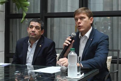 Hugo Velázquez y Juan Manuel Brunetti.