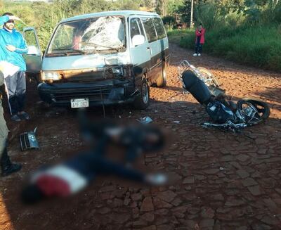El accidente ocurrió en un camino vecinal del barrio San Isidro de Presidente Franco.