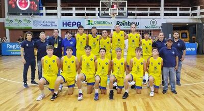 Selección de Encarnación, que participa del Campeonato Nacional U17 “Colonias Unidas 2023”.