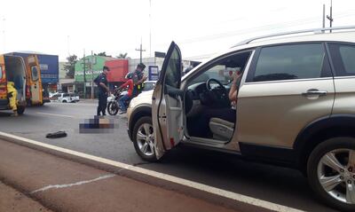 El accidente fatal ocurrió cuando el peatón intentaba cruzar la Ruta PY02 de sur a norte.