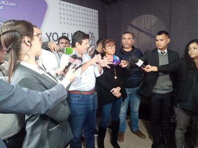 Candidatos de la Concertación Nacional brindaron una conferencia de prensa en Tribunal Superior de Justicia Electoral (TSJE).