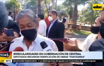 Diputados “verifican” obras ejecutadas por Hugo Javier