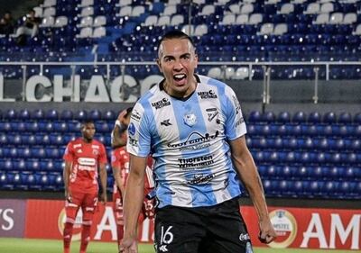 Mario Nicolás Otazú (25 años), goleador de Guaireña en la Copa. Sudamericana con dos anotaciones.