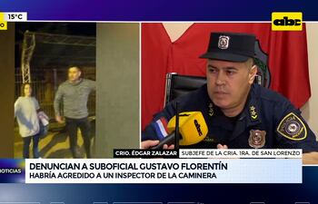 Video: Suboficial agredió a inspector de la Caminera