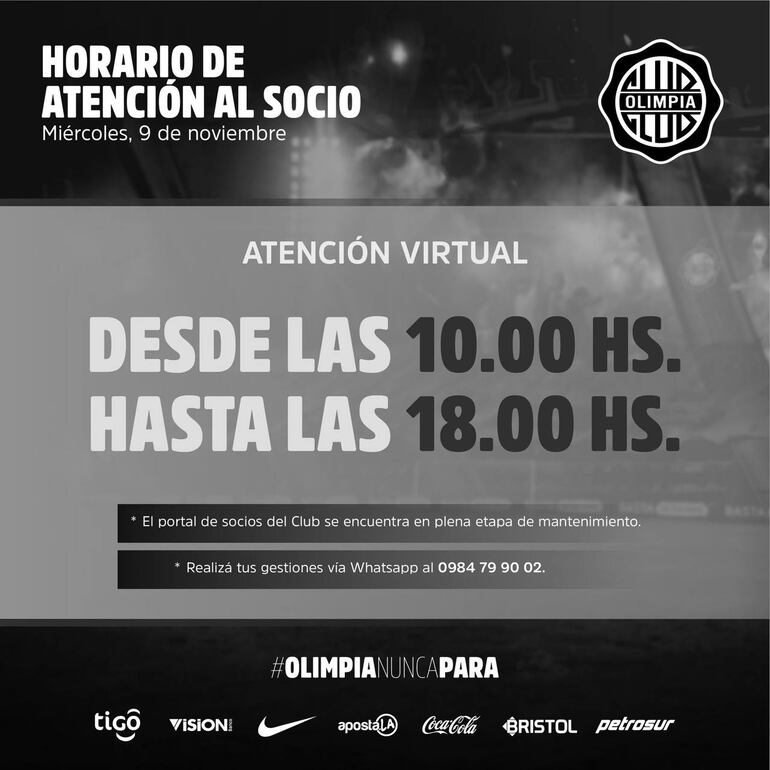 Olimpia-Nacional, entradas.