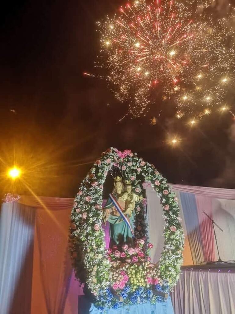 Imagen de la Virgen María Auxiliadora, patrona de Fuerte Olimpo y del Vicariato Apostólico del Chaco Paraguayo.