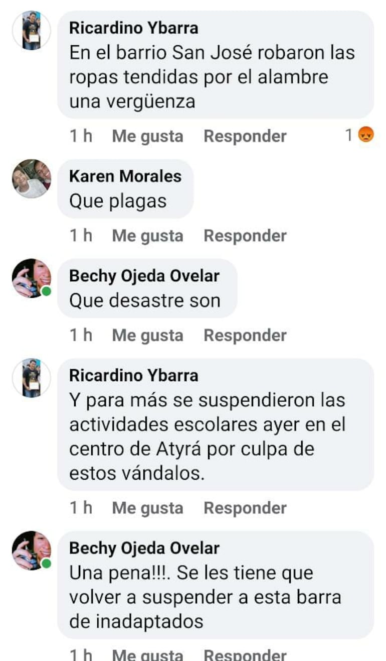 Ciudadanos de Atyrá, dieron testimonio del percance.