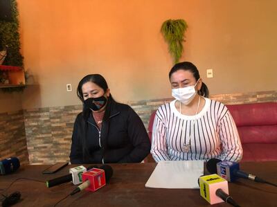 Norma y Liliana Urbieta, hijas del secuestrado Don Félix Urbieta.