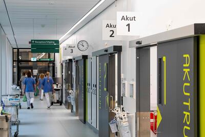 Sector de cuidados intensivos en un hospital de Estocolmo,  Suecia; donde están ingresados pacientes con coronavirus.