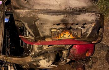 El cuerpo fue encontrado dentro del automóvil totalmente incinerado, en la ciudad de Montevideo, Uruguay.