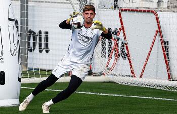 Thibaut Courtois reaparece hoy en la portería del Real Madrid.