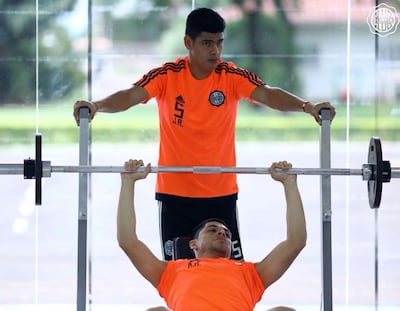 Jorge Arias (arriba) y Jorge Rojas (abajo), ex jugadores de Olimpia.