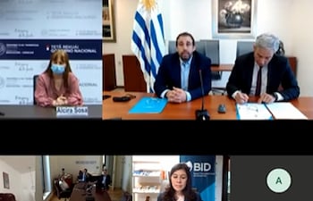 Firma de convenio entre MEC, ANEP y CEIBAL