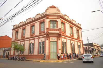 La sucursal del BNF de Villarrica, que pretendía ser asaltado por delincuentes, de acuerdo a un plan abortado por autoridades de seguridad.