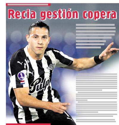 Carlos Sebastián Ferreira, en el festejo tras marcar el gol que le dio el triunfo y clasificación a Libertad ante Santos.