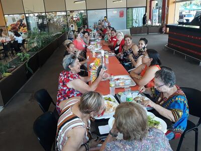 Casi dos años después, residentes del CREAM compartieron hoy un almuerzo y festejaron por el año que culmina.