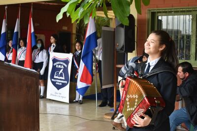 Beatriz Maidana, alumna del Colegio Nacional de Enseñanza Media y Diversificada de la Villa Permanente.