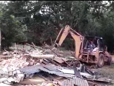 Así dejaron la vivienda de la anciana en el desalojo realizado hace dos años. Ahora hay dos imputados por este caso.