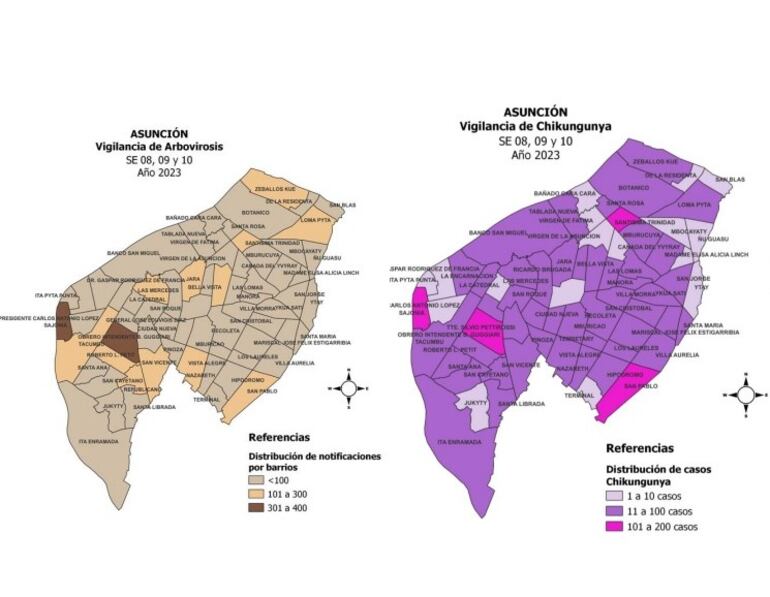 En asunción hay cuatro barrios más comprometidos: Sajonia, Pettirossi, San Pablo y Trinidad.