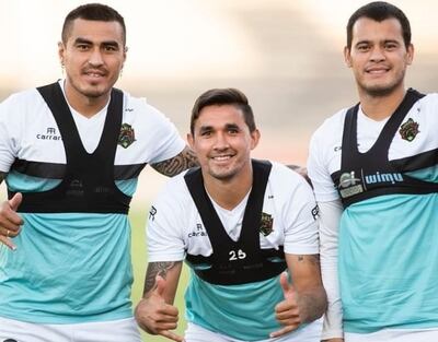 Darío Lezcano, Víctor Velázquez y Willy Mendieta.