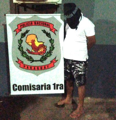 Javier Brítez Aguilar fue detenido por agentes de la comisaría 1ª luego de la agresión a su pareja.