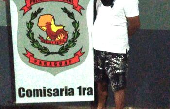 Javier Brítez Aguilar fue detenido por agentes de la comisaría 1ª luego de la agresión a su pareja.