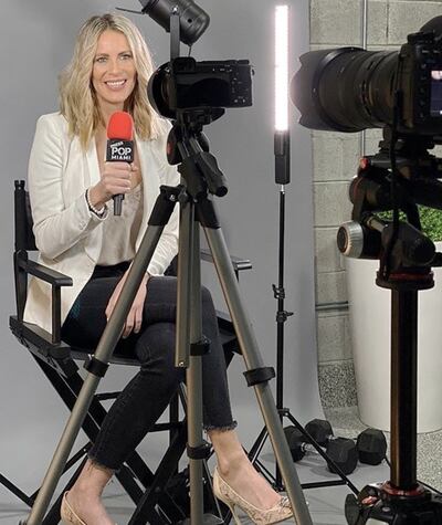 Gisela Iribas, durante una de las grabaciones para la productora Press Pop Miami.
