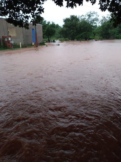Barrios inundados en Capiatá tras cada lluvia.