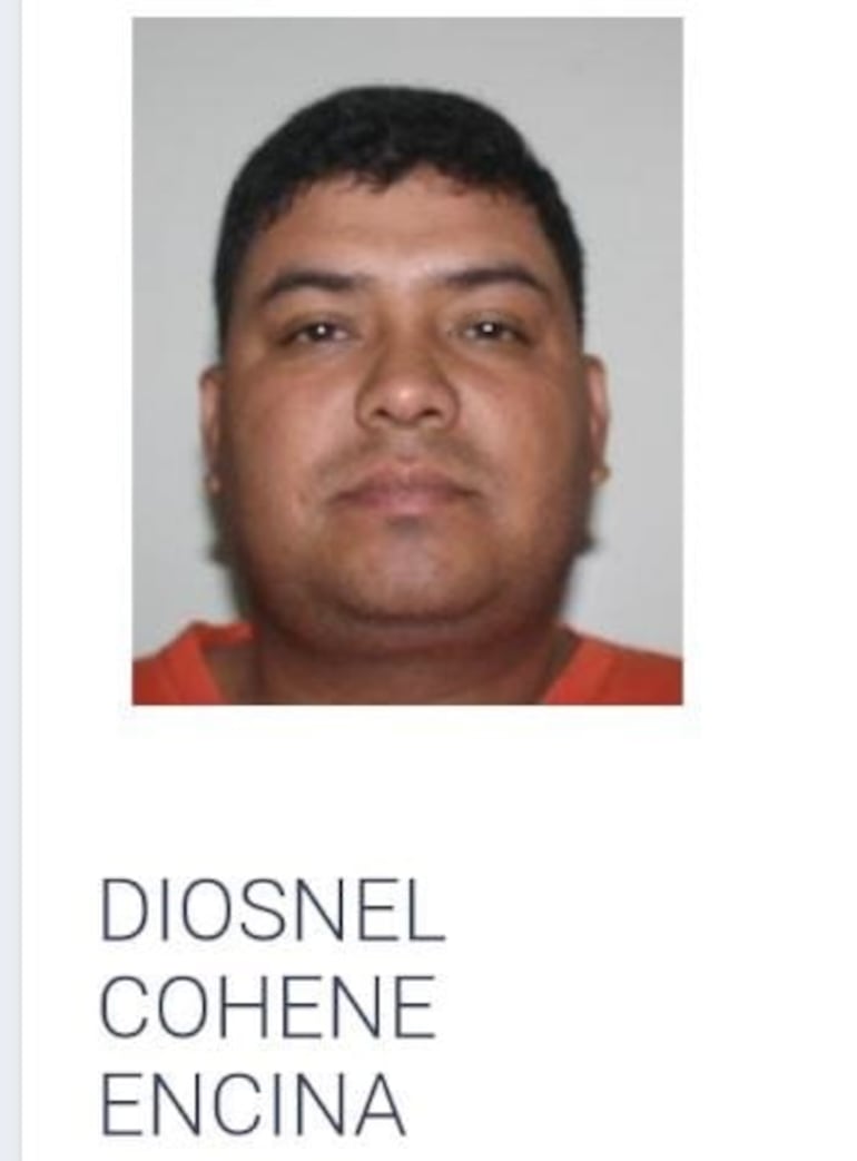 Diosnel Cohene Encina (33), detenido.