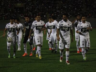 Olimpia enfrentó a Universidad César Vallejo, en Trujillo, Perú, durante un amistoso en 2014.