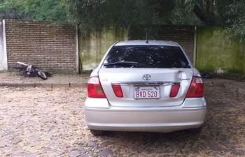 Se realizó la incautación del vehículo de marca Toyota Premium con chapa BVD 520.