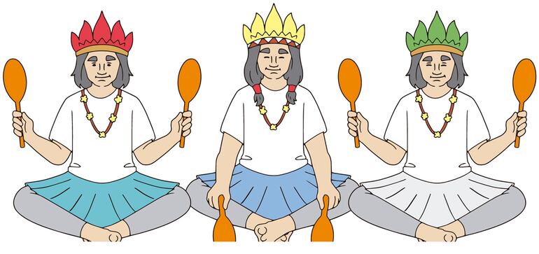 Las comunidades indígenas locales, desde mucho antes de la colonia fabricaban sus propios instrumentos con lo que encontraban en la naturaleza.