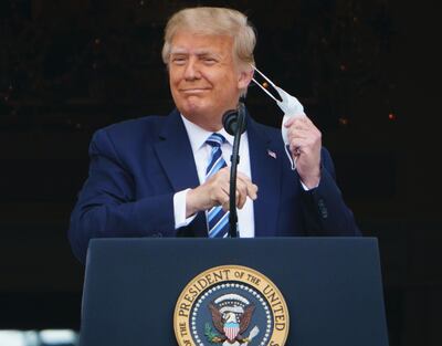 El presidente de los Estados Unidos, Donald Trump, retomó la campaña con miras a las elecciones de noviembre, tras una pausa por padecer covid-19.