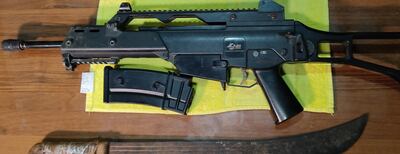 Evidencias incautadas tras el hecho.